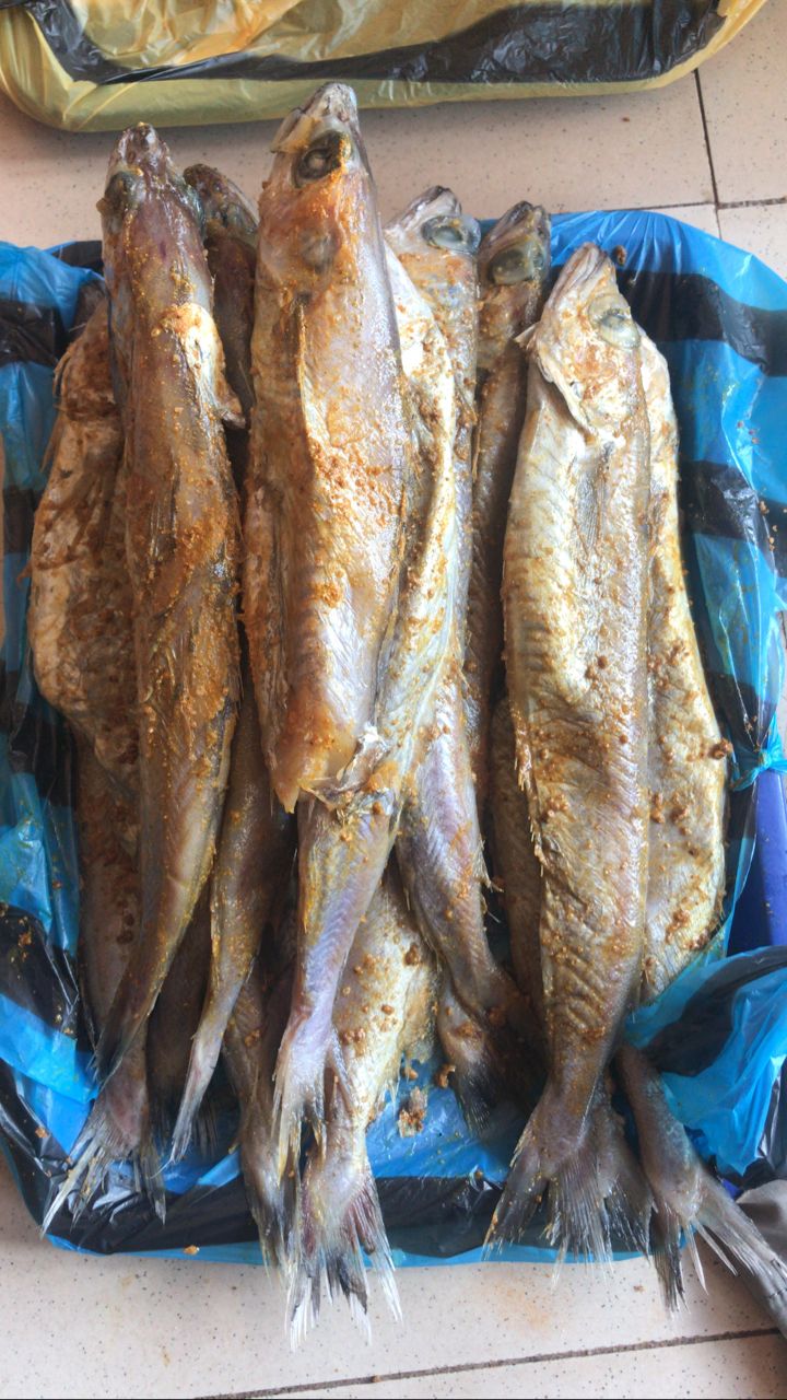 Fried fish in flour